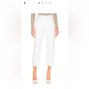 AGOLDE 90s crop jeans in Element -Never been worn before!!! Excellent condition